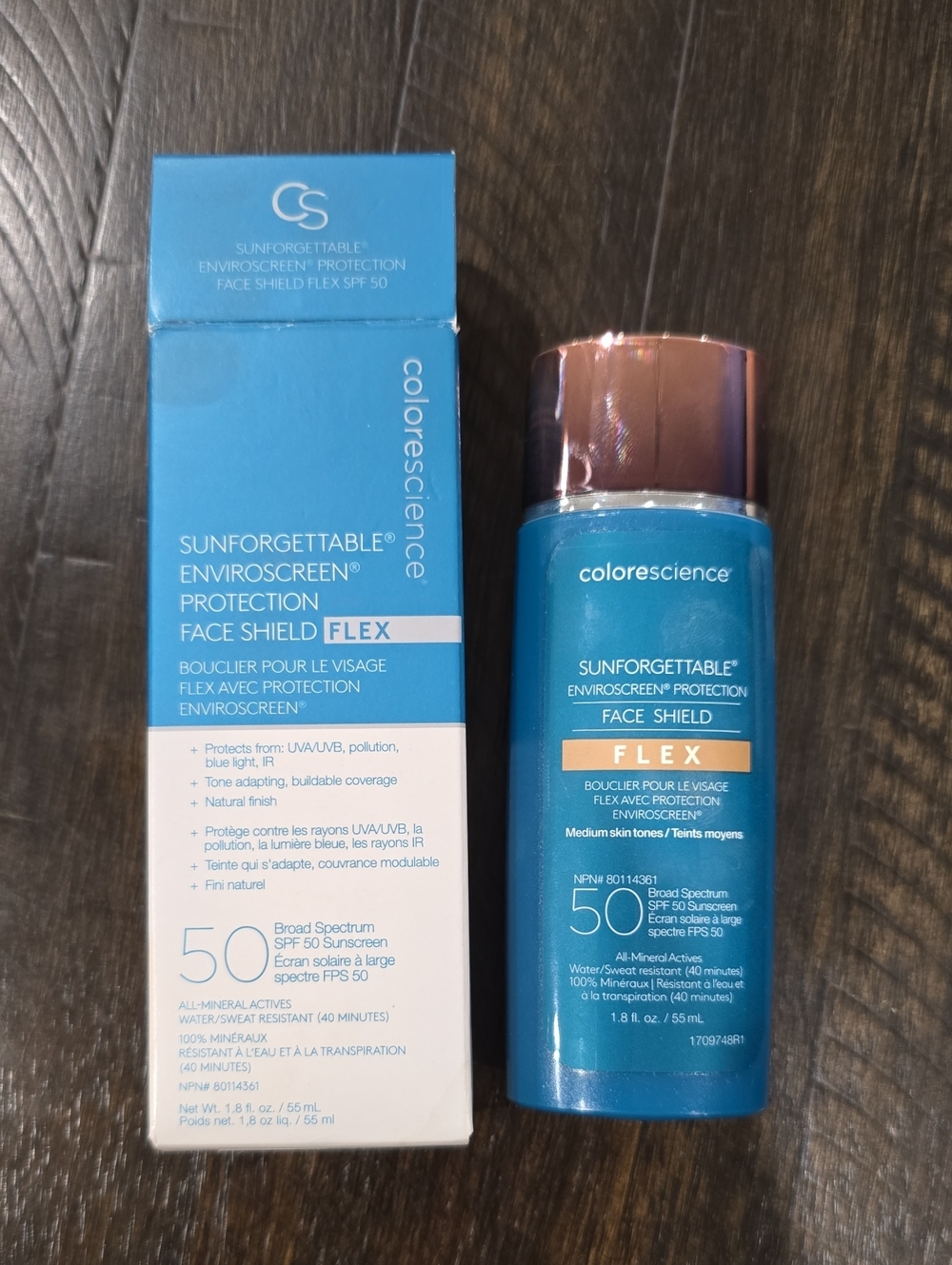 Sunforgettable EnviroScreen Face Shield FLEX SPF 50 - Blue